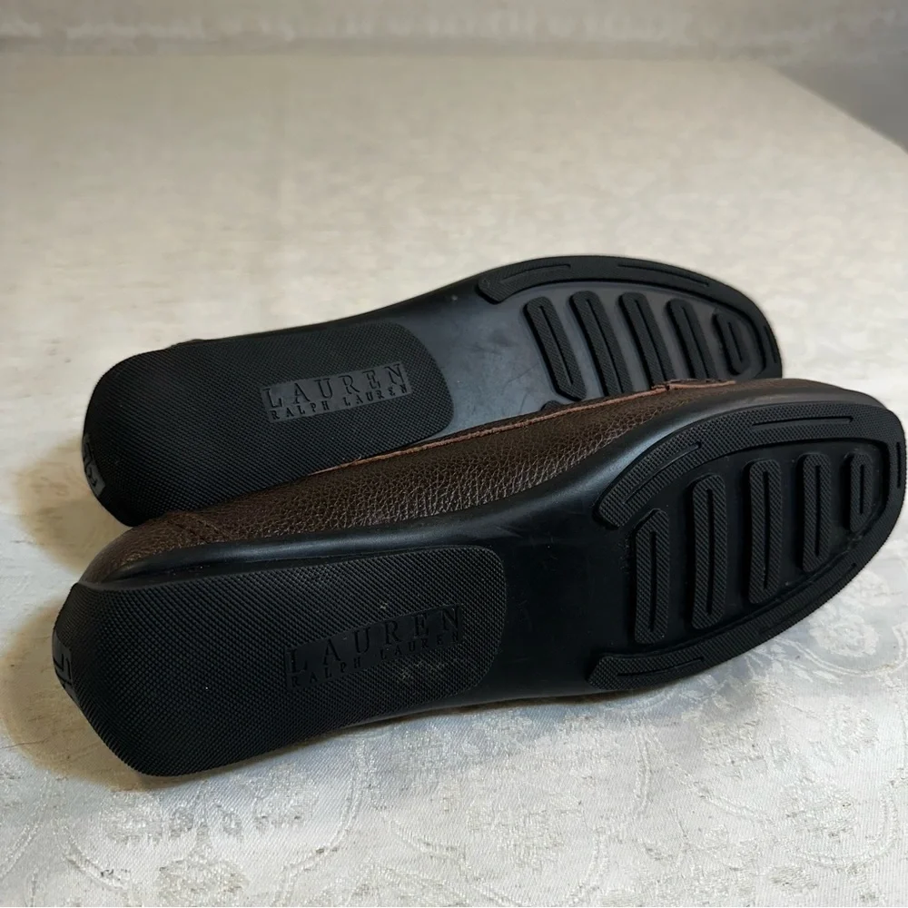 Lauren Ralph Lauren Dark Brown Leather Loafers